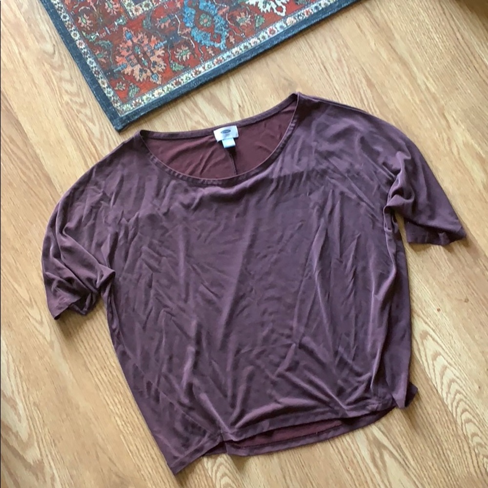 Old Navy Mauve Baggy Tee